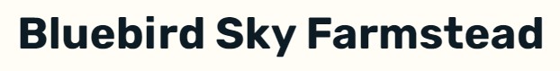 Logo of Bluebird Sky Farmstead